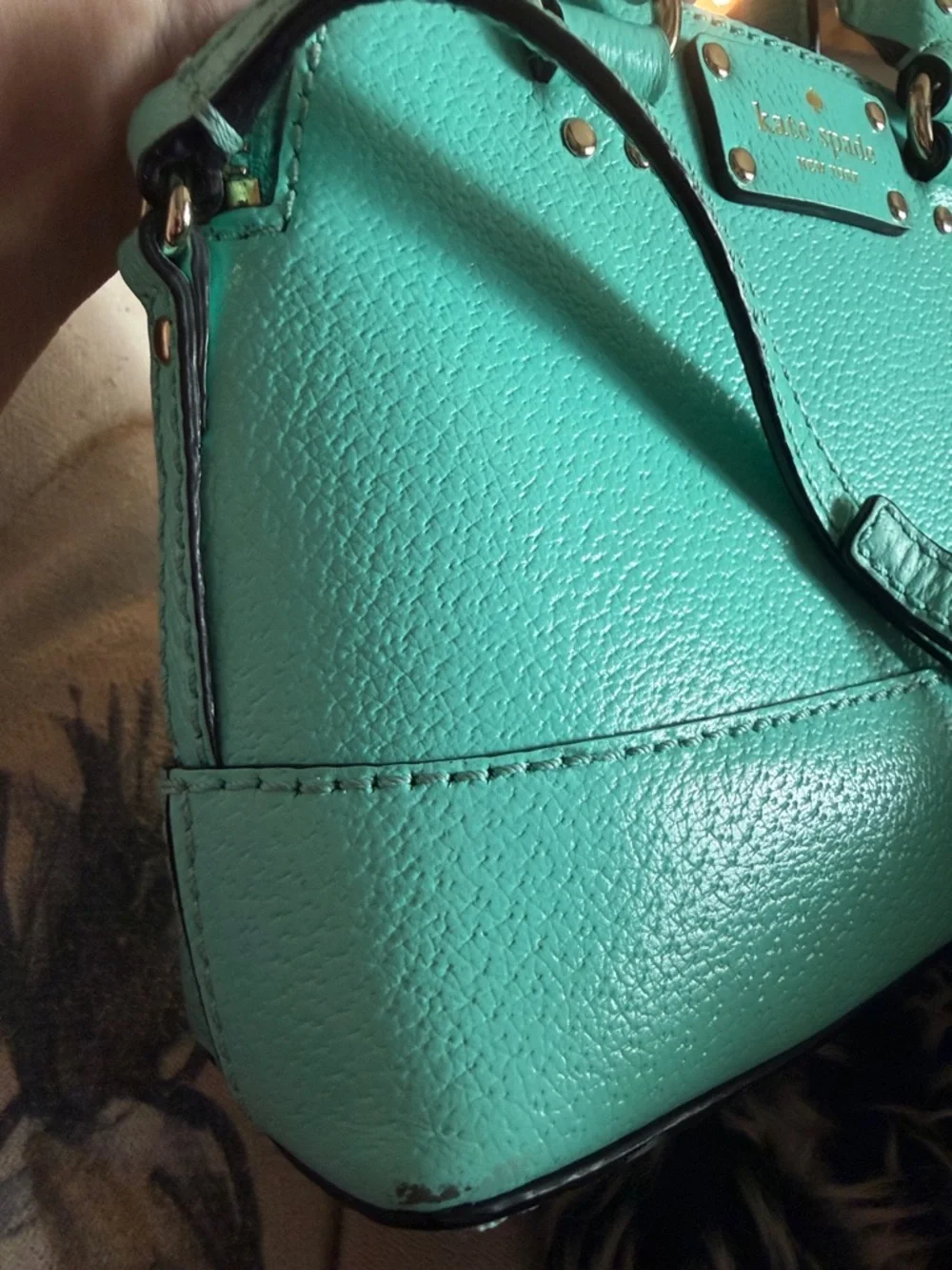 Kate Spade Wellesley Mini Rachelle Satchel/Crossbody in fresh air/tiffany blue